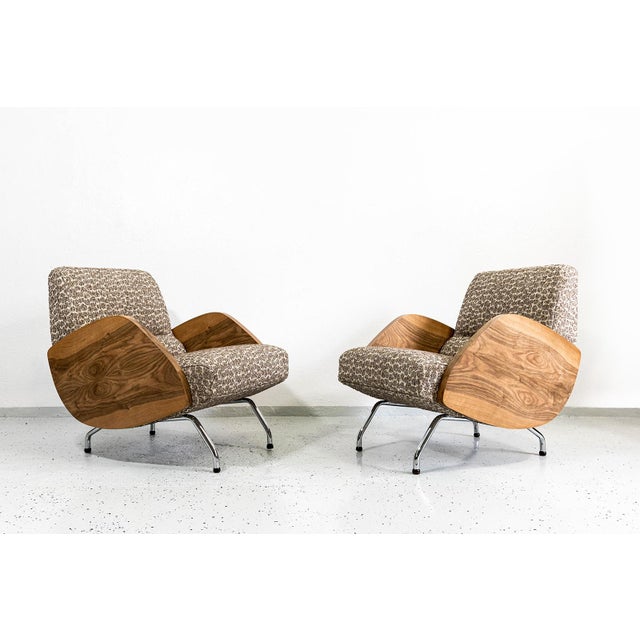 Model 360 Lounge Chairs by Janusz Różański, 1950s, Set of 2 For Sale - Image 4 of 18