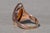 Late 19th Century Antique Victorian 14K Rose Gold Navette Shaped Cameo Ring For Sale - Image 5 of 10
