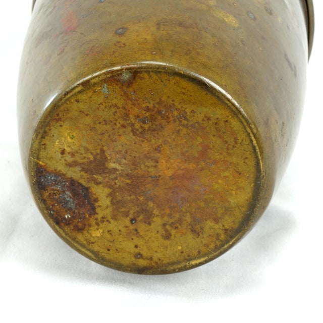 Large German Art Nouveau Jugendstil Copper Vase With Tin Liner 1920's For Sale - Image 10 of 10