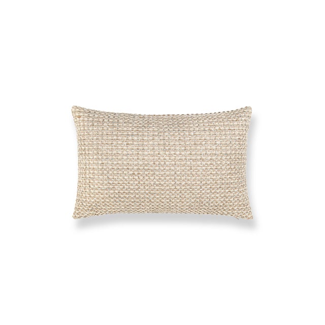 Contemporary The House Of Scalamandré Heatherton Lumbar Pillow In Nougat For Sale - Image 3 of 3