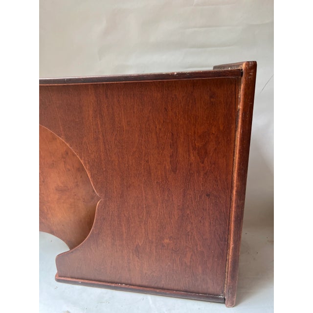 Mid 20th Century Vintage Conant-Ball Co. Wooden Magazine Rack For Sale - Image 12 of 13