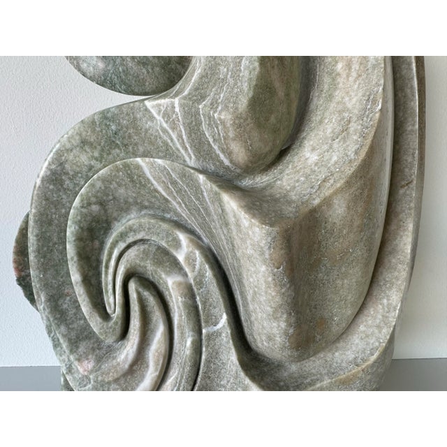 Vintage R. D. Applebaum Abstract Free- Form Hand-Carved Marble Sculpture/ Sold For Sale - Image 9 of 12