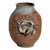 Signed Mid-Century Brutalist Stoneware Vase For Sale