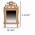 This giltwood mirror has a nicely hand carved crest with cascading laurel leaves, urn and torchieres. Here is that small...