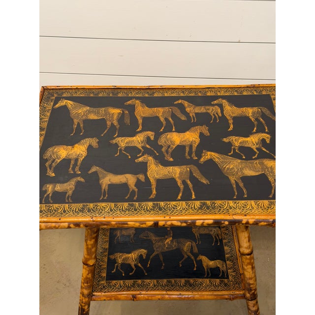 English 19th Century English Decoupage Side Table For Sale - Image 3 of 9