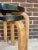 1960s Pair of Vintage Model 60 Painted Stools Attributed to Alvar Aalto For Sale - Image 5 of 15