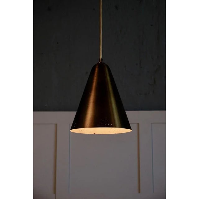 Brass Ceiling Lamp attributed to Hans Bergström, 1950s For Sale - Image 3 of 11
