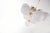 Metal AERIN for Visual Comfort Signature Cristol Tiered Chandelier in Hand-Rubbed Antique Brass with White Strie Glass For Sale - Image 7 of 11