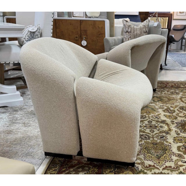 Textile Vintage Pierre Paulin for Artifort Groovy F-580 Lounge Chairs, a Pair For Sale - Image 7 of 13