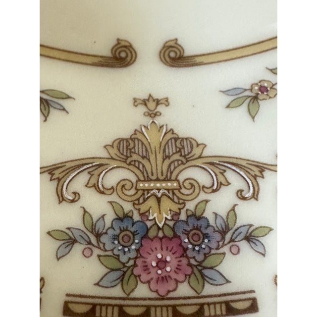 1980s Minton England "Persian Rose" 4 Dinner Plates and 4 Salad Plates and 4 Bread & Butter Plates - 12 pcs For Sale - Image 12 of 18