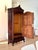 Wine 19th Century French Louis XV Hand Carved Walnut Armoire Vitrine With Single Glass Door For Sale - Image 8 of 12