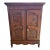 18th Century French Louis XV Solid Burl Walnut Period Chateau Armoires For Sale