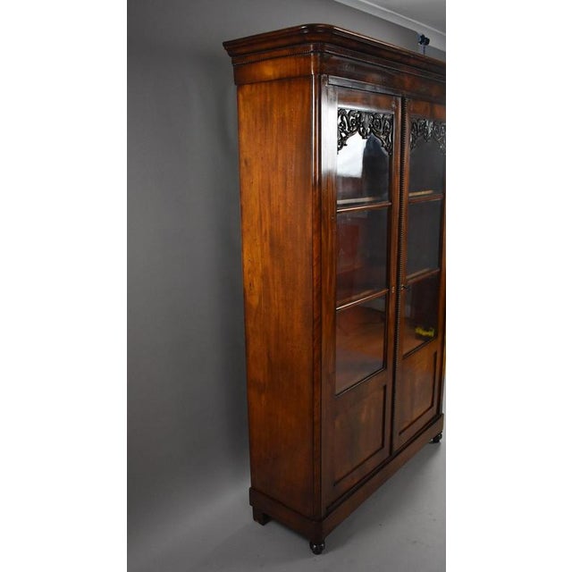 Continental Mahogany Display Bookcase, 1880s For Sale - Image 4 of 9