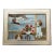 Contemporary Foxhound Small Dog Print by Judy Henn Overall Size”Just Another Dog Day Afternoon “ Metal Tabletop Frame For Sale