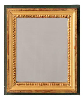Late 18th Century French Gilt Gesso Beaded Mirror