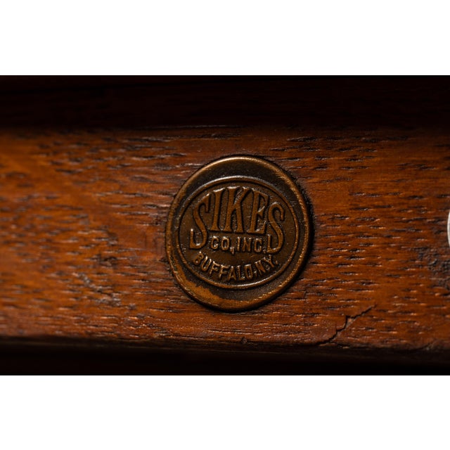 Sikes Oak Adjustable Swivel Stool, C. 1930s For Sale - Image 9 of 12