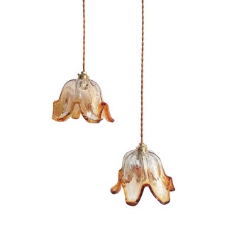 Duo Hanging Light in Murano Glass, 1970 For Sale