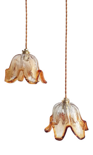 Duo Hanging Light in Murano Glass, 1970