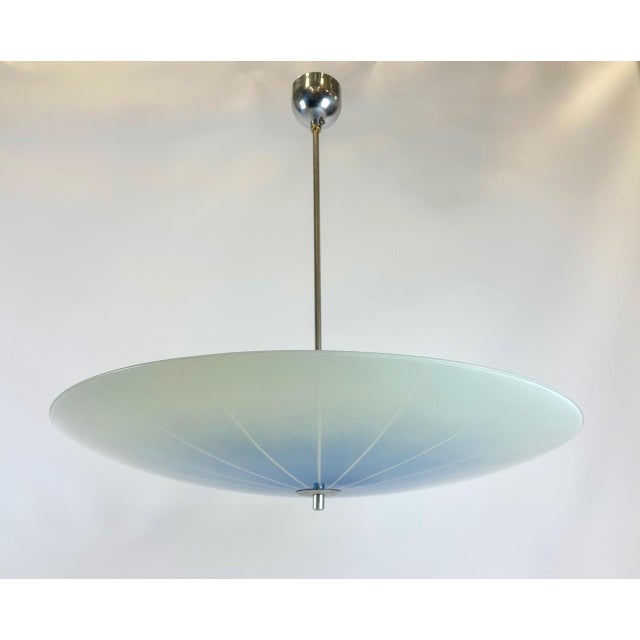 Large Mid-Century Umbrella Pendant Lamp from Napako, 1960s For Sale - Image 9 of 9