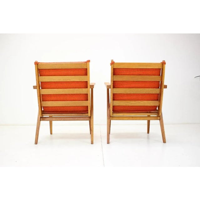 Wood Set of Armchairs, Czechoslovakia, 1980s For Sale - Image 7 of 14