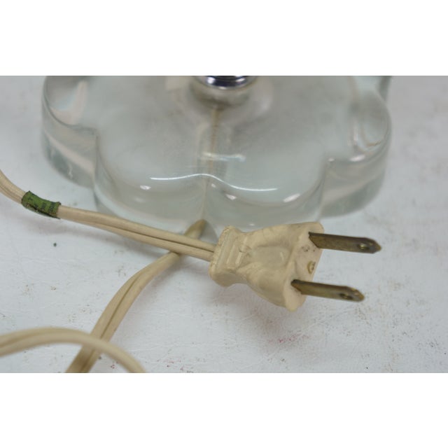 Mid 20th Century Hollywood Regency Stacked Crystal Prism Vanity Boudoir Lamps 11" For Sale - Image 13 of 13