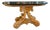 18c Style Quatrain for Dessin Fournir Giltwood Marble Top Console Table - 1 of 2 For Sale
