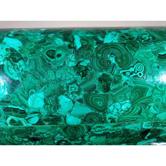 Large 20th Century Malachite Box, 1950s For Sale - Image 10 of 18