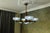 Art Deco French Coppered Metal and Opalescent Glass Chandelier from Ezan, 1930s For Sale - Image 15 of 18