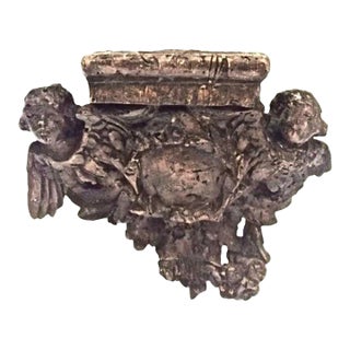 Antique 16th C. Cherub Wall Shelf For Sale