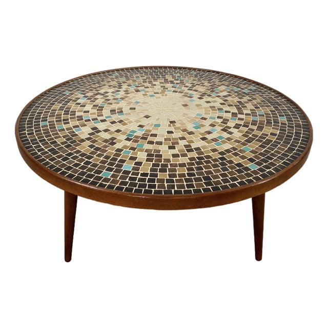 1960’s Mid-Century Modern Gordon & Jane Martz Mosaic Tile Coffee Table For Sale