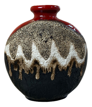 Red-Brown Model 102/50 Floor Vase from Dümler & Breiden