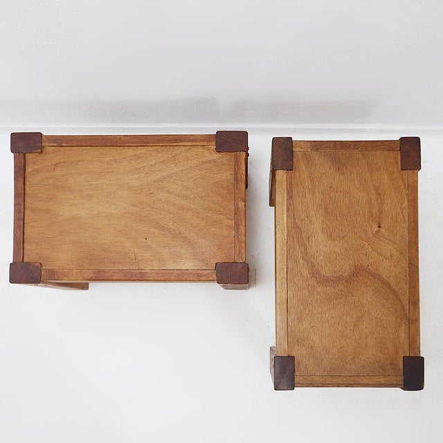 Vintage Rustic Side Tables, 1960s, Set of 2 For Sale - Image 6 of 13