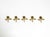 Mid-Century Brass Rose Wall Coat Hooks, 1950s, Set of 5 For Sale - Image 10 of 10