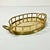 Metal Mid-Century Hollywood Regency Coastal Boho Chic Oval Faux Bamboo Brass Tray, Mottahedeh Attributed For Sale - Image 7 of 13
