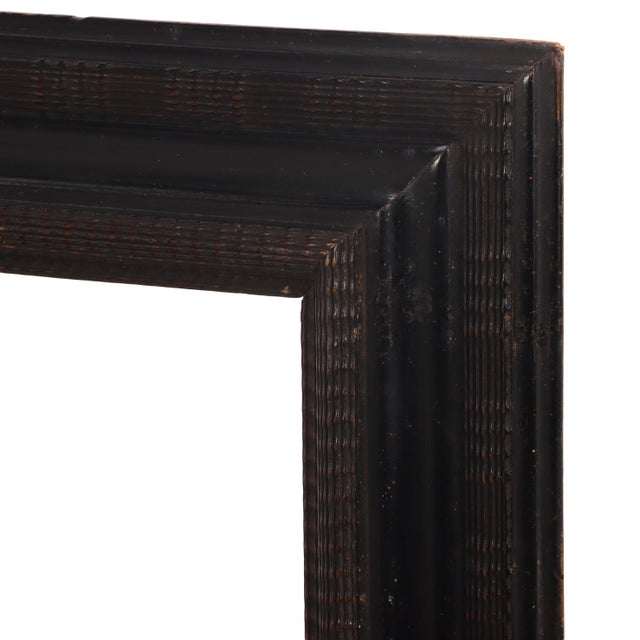 Italian Italian Ebonized Wood Mirror in the Dutch Style, C 1940 For Sale - Image 3 of 7