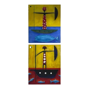 David Correa 2004 “African Symphony” and “Voyage to Gion” - A PAir