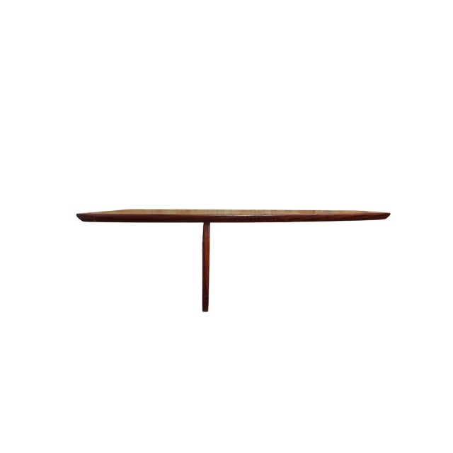 Mid-Century Modern Small Mid-Century Modrn Danish Asymetric Teak Shelf, 1960s For Sale - Image 3 of 5