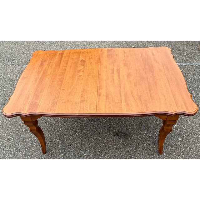 Gorgeous French country dining table by Nichols and stone. Made of solid maple and birch it’s built to last and features...