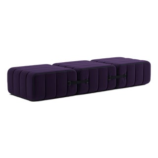 Curt Modular Set - Flexible Bench - Jet - 9607 (Blue / Purple) by Ambivalenz, Set of 3 For Sale