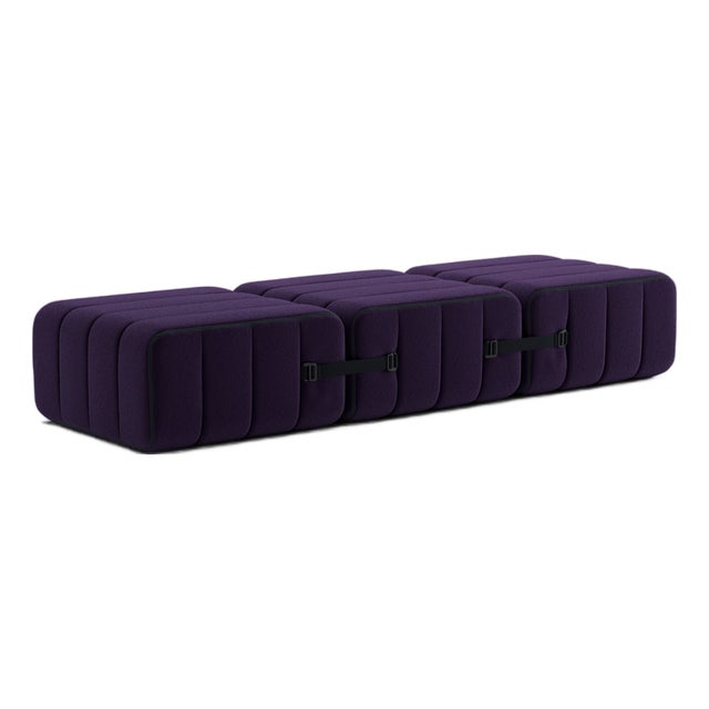 Curt Modular Set - Flexible Bench - Jet - 9607 (Blue / Purple) by Ambivalenz, Set of 3 For Sale