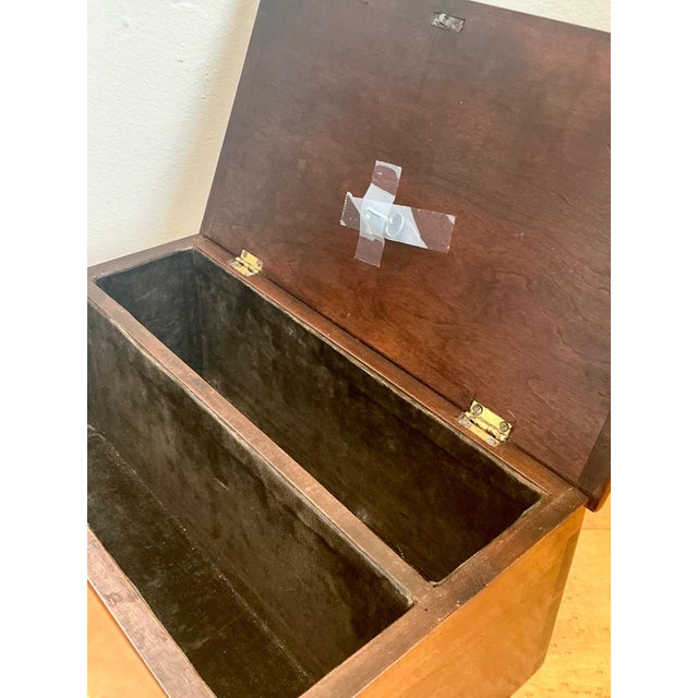 Vintage Keyhole Wooden Box For Sale In West Palm - Image 6 of 18