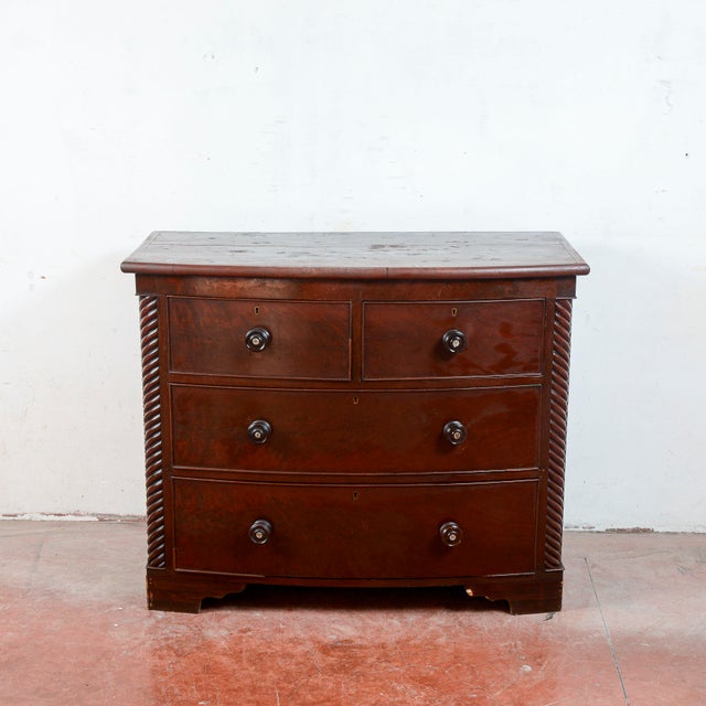 Antique English Mahogany Dresser For Sale - Image 11 of 18