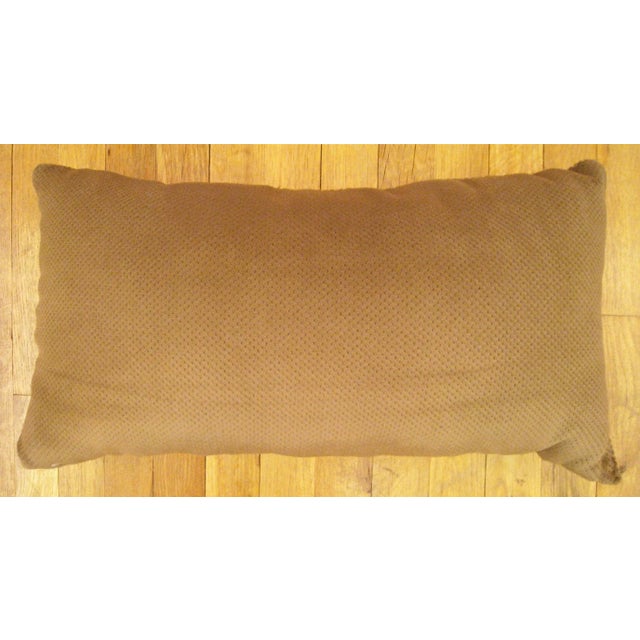 Decorative Antique 18th Century Tapestry Pillow with Floral Elements Allover For Sale - Image 4 of 4