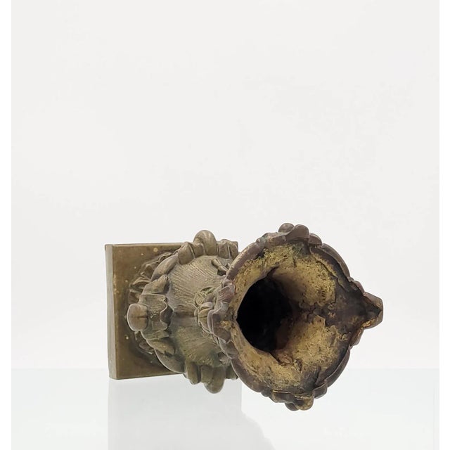 Circa 19th Century Brass Vases With Zinc Liners, a Pair For Sale In San Francisco - Image 6 of 9