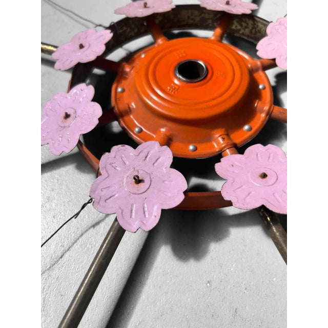 Vintage Spinning Wheels Koinobori Matsuri Wall Decoration, Japan, 1950s, Set of 2 For Sale - Image 13 of 18