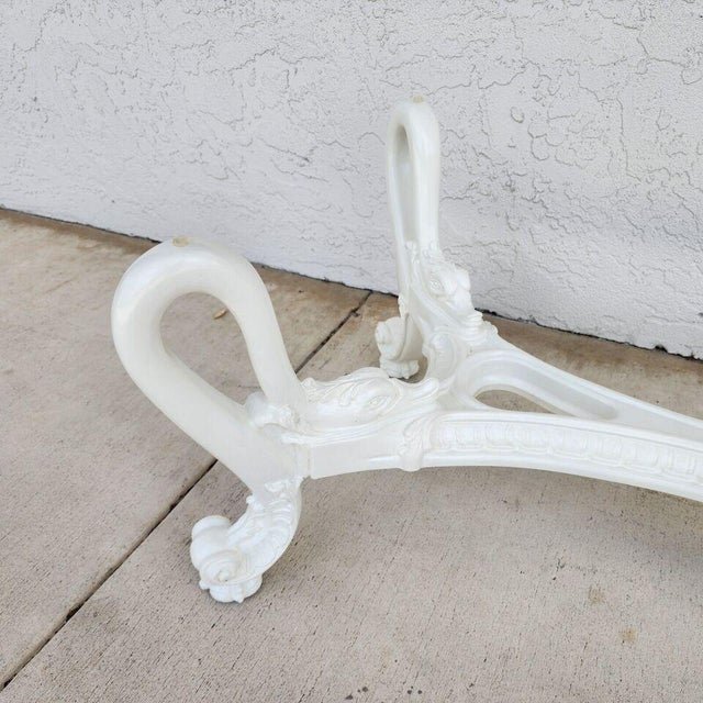 Mid Century French Swan Coffee Table For Sale - Image 12 of 12