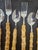 Boho Chic Vintage Bamboo and Stainless Flatware 24 Pieces - Service for 6 For Sale - Image 3 of 4