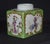 Ceramic Antique T&v Limoges France Porcelain Tea Caddy Apple Green Rococo Gilt Box For Sale - Image 7 of 14