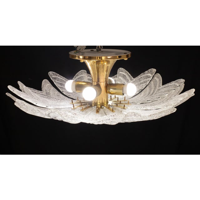 Amalfi Italian Murano Glass Ceiling Light or Chandelier, 1970s For Sale - Image 6 of 12