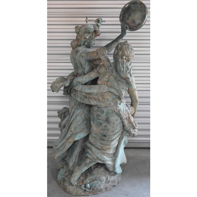 Bronze Art Deco Italian Bronze Harvest of Grapes Celebration For Sale - Image 8 of 11